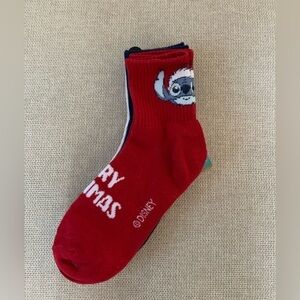 Disney Stitch Christmas Socks 3 pairs